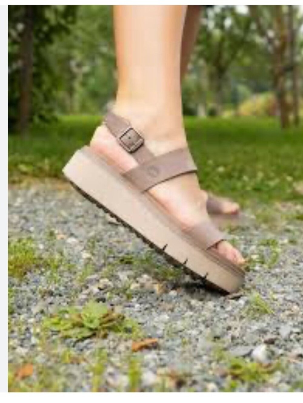Timberland Safari Dawn 2-Band Sandals in Taupe Gray Women’s size 9